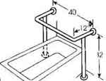 #46 bath tub grab bar