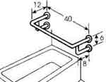 #48 bath tub grab bar