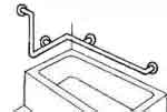 #53L bath tub grab bar