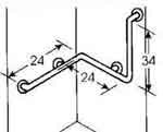 #56R shower grab bar