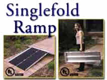 single fold wheelchair ramp