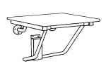 folding wall mounted compact shower seat